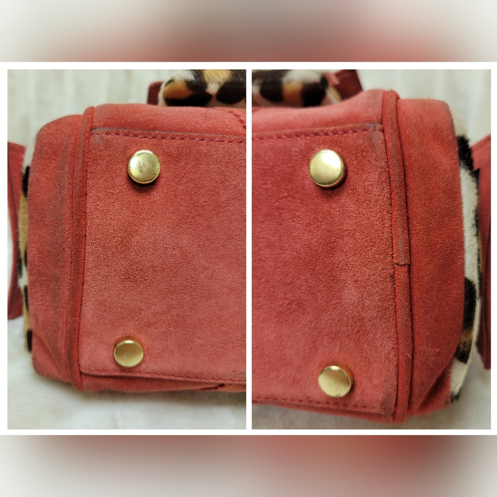 COACH LIMITED EDITION OCELOT PONY HAIR SATCHEL 8A34 - Picture 11 of 16